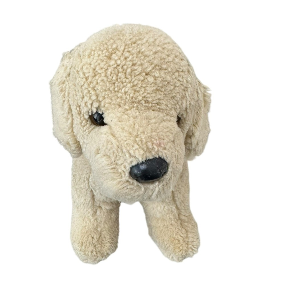 Douglas The Cuddle Toy Golden Retriever Puppy Plush Cream Sherpa Dog Standing